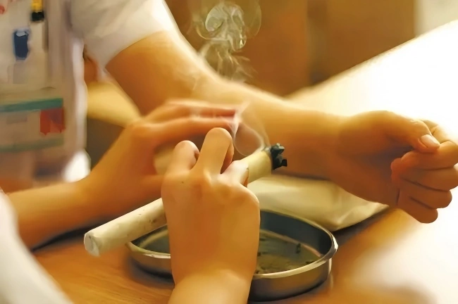what to do after moxibustion